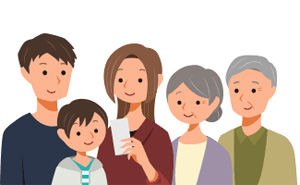 家族10人全員分まとめて登録可能。みんなのかかりつけ薬局に。