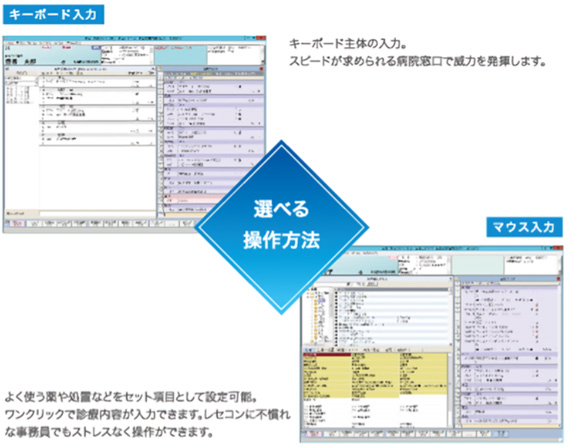 多彩な入力方法が窓口業務の快適操作を実現。