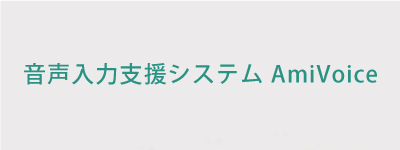 音声入力支援システム　AmiVoice EX7 Clinic