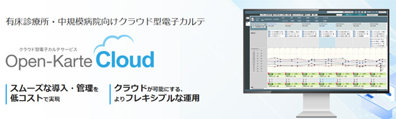 有床診療所・中規模病院向けクラウド型電子カルテ Open-Karte Cloud