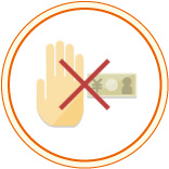 患者さんとの直接の金銭授受がないので衛生的です。